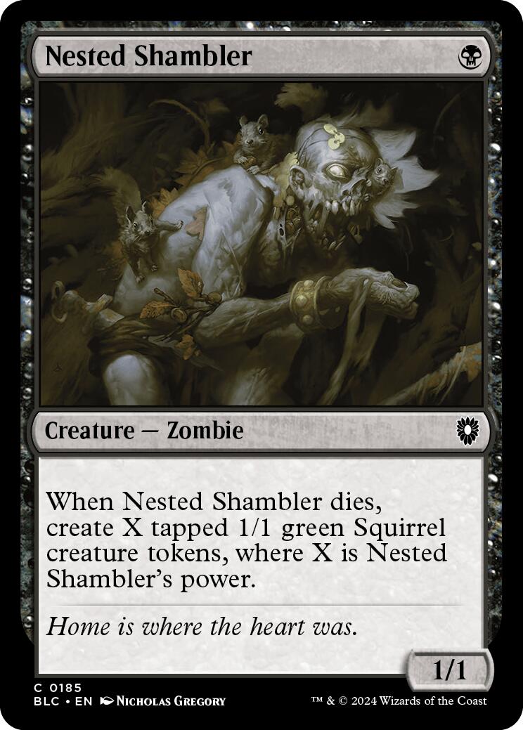 Nested Shambler [Bloomburrow Commander] | Rock City Comics