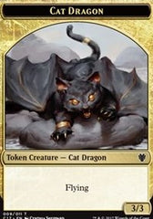 Cat Dragon // Dragon (006) Double-Sided Token [Commander 2017 Tokens] | Rock City Comics