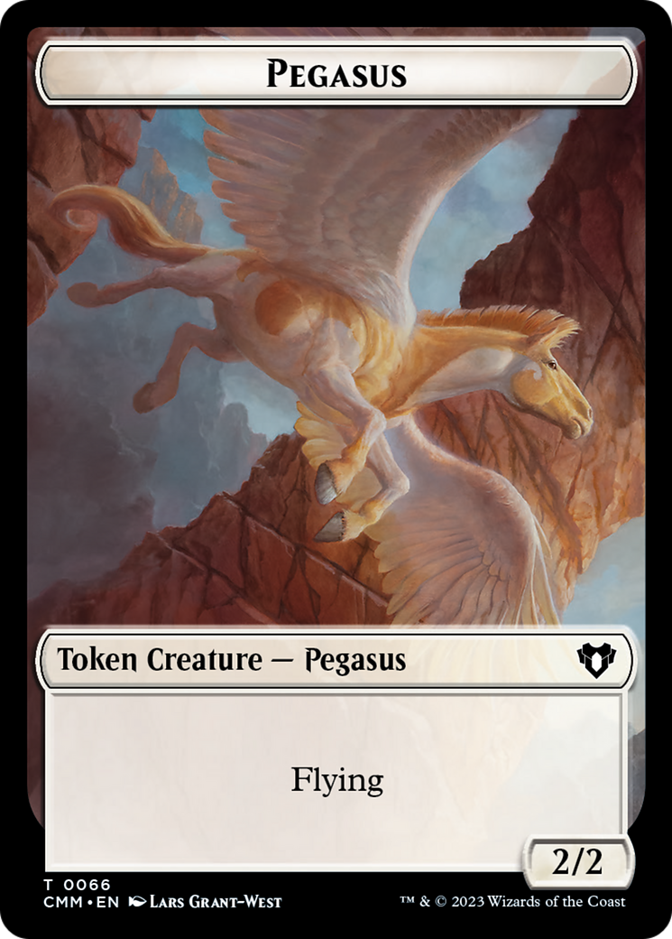 Copy (54) // Pegasus Double-Sided Token [Commander Masters Tokens] | Rock City Comics