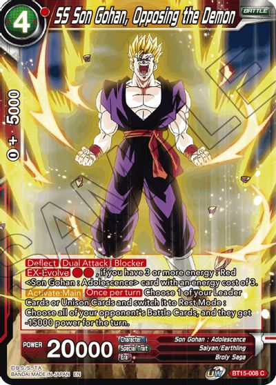 SS Son Gohan, Opposing the Demon (BT15-008) [Saiyan Showdown] | Rock City Comics