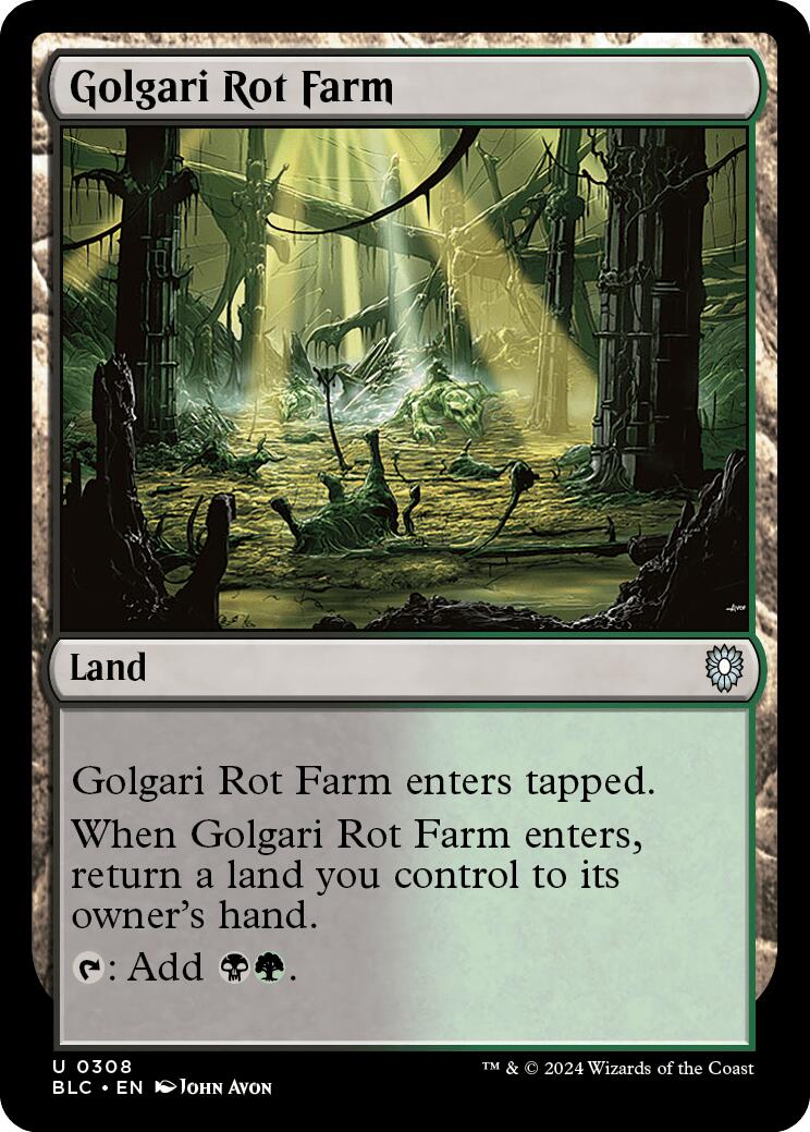 Golgari Rot Farm [Bloomburrow Commander] | Rock City Comics