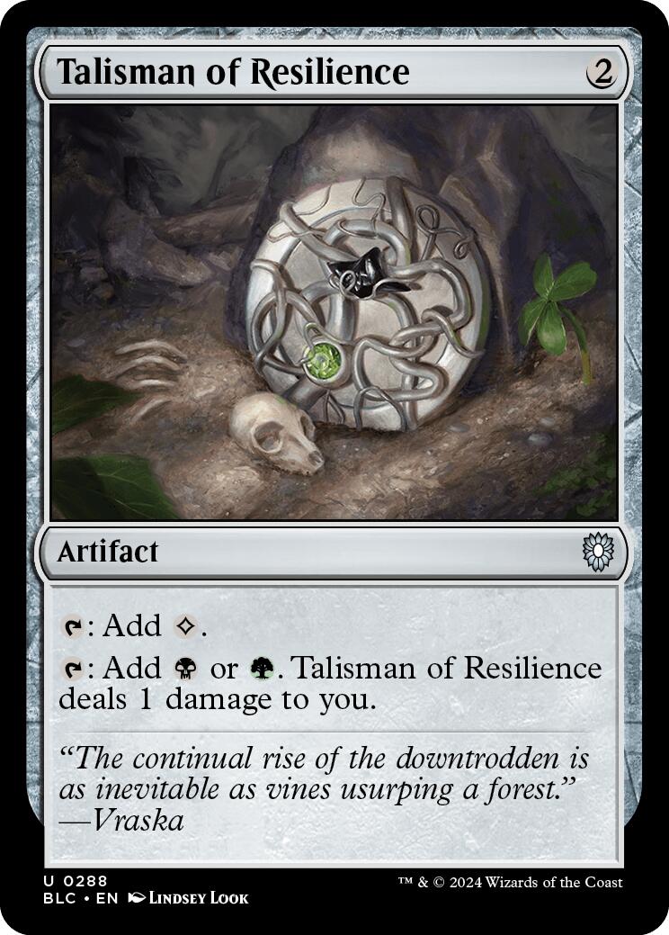 Talisman of Resilience [Bloomburrow Commander] | Rock City Comics