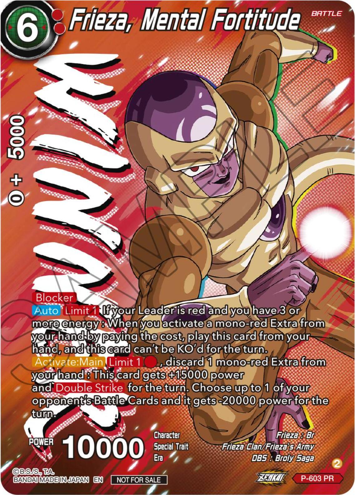 Frieza, Mental Fortitude (Tournament Pack Vol. 8) (Winner) (P-603) [Promotion Cards] | Rock City Comics