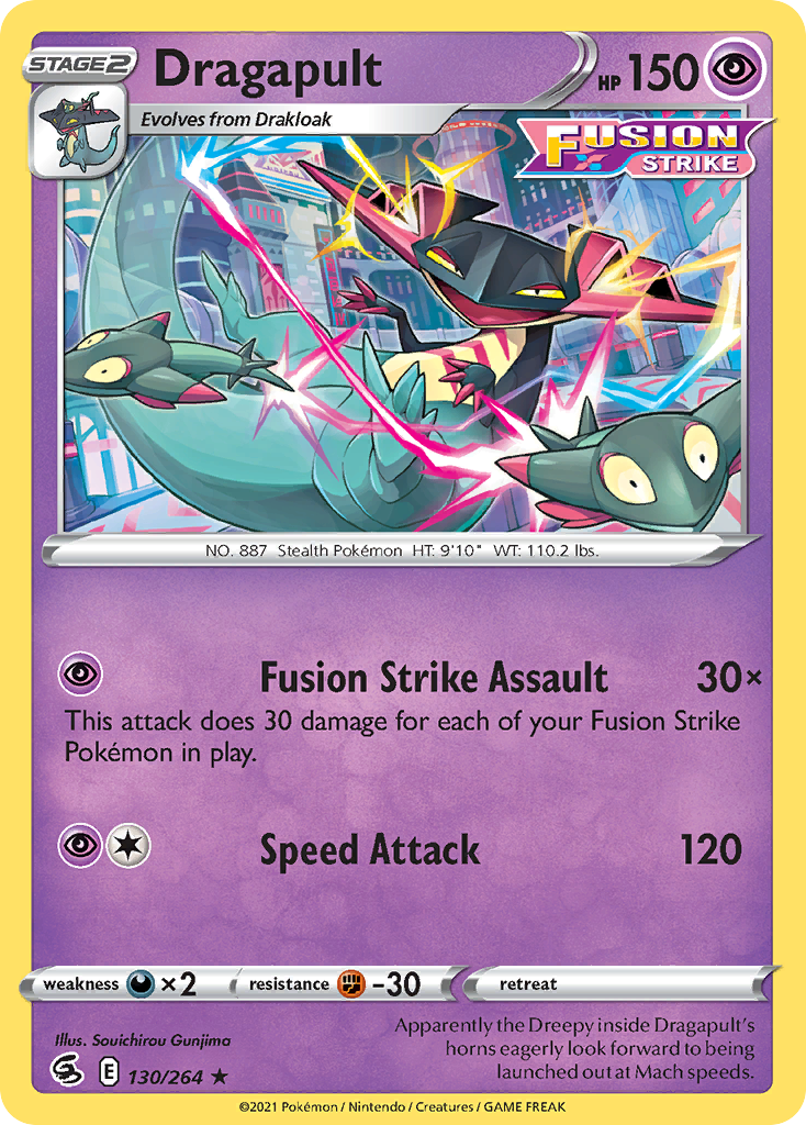 Dragapult (130/264) (Theme Deck Exclusive) [Sword & Shield: Fusion Strike] | Rock City Comics