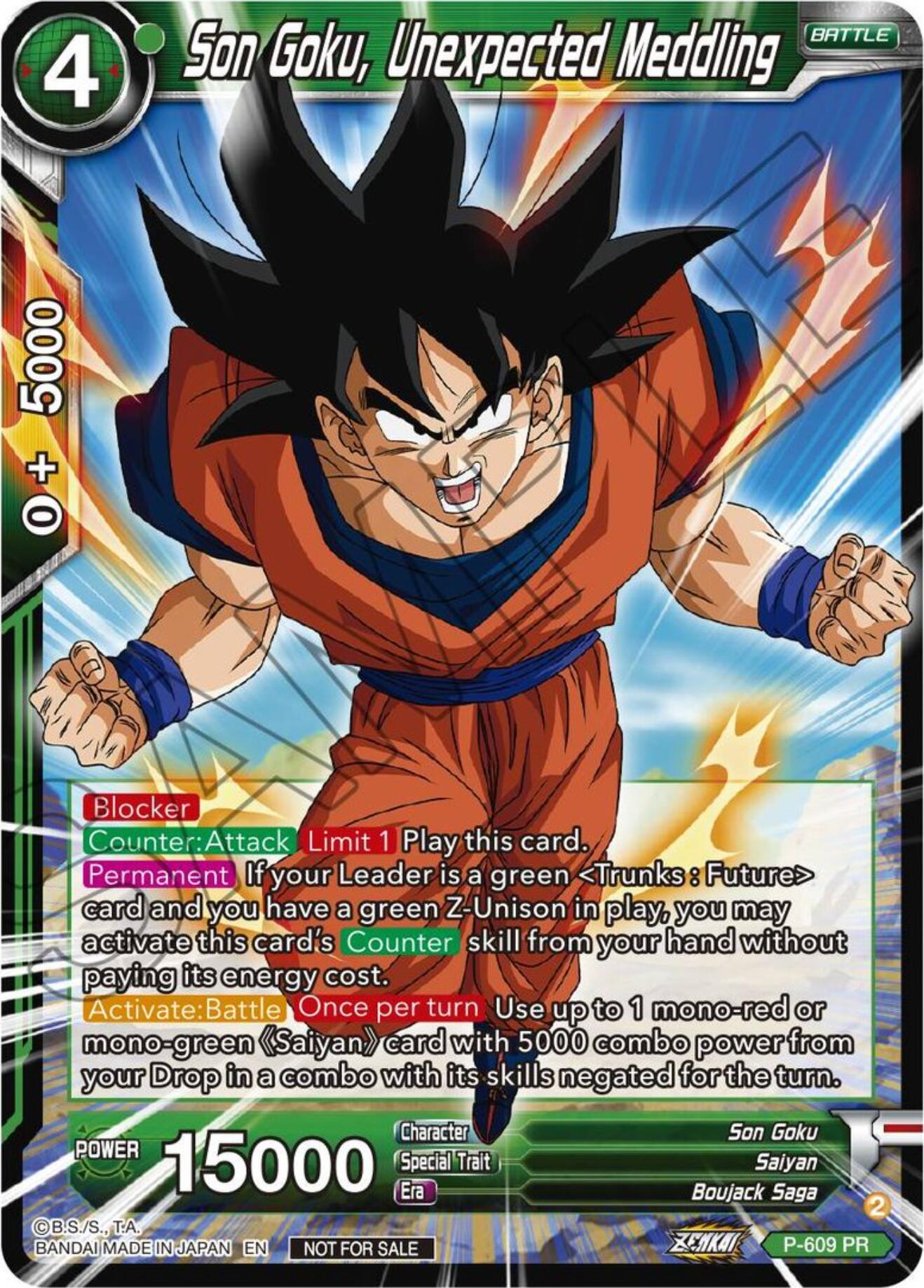 Son Goku, Unexpected Meddling (Tournament Pack Vol. 8) (P-609) [Promotion Cards] | Rock City Comics