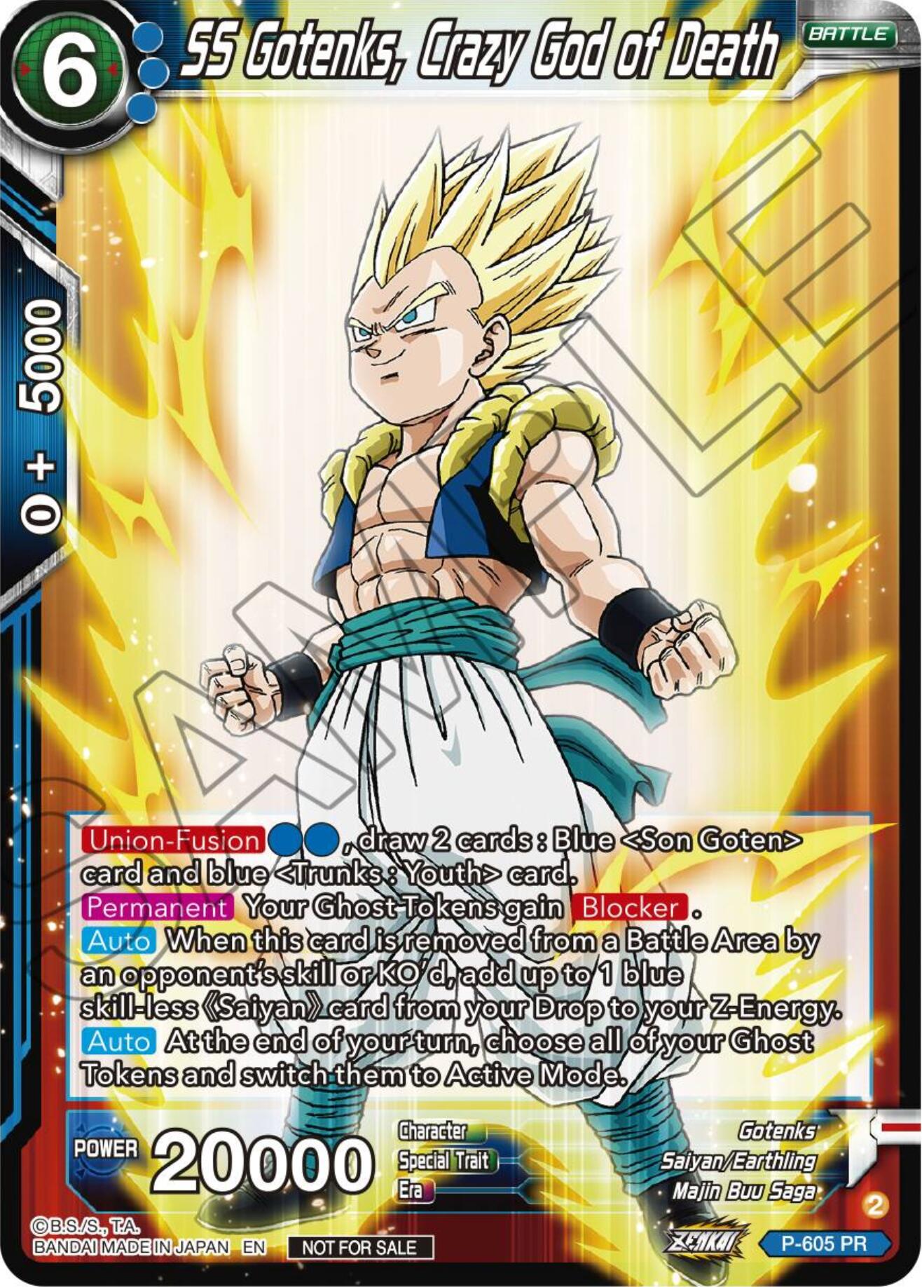 SS Gotenks, Crazy God of Death (Tournament Pack Vol. 8) (P-605) [Promotion Cards] | Rock City Comics