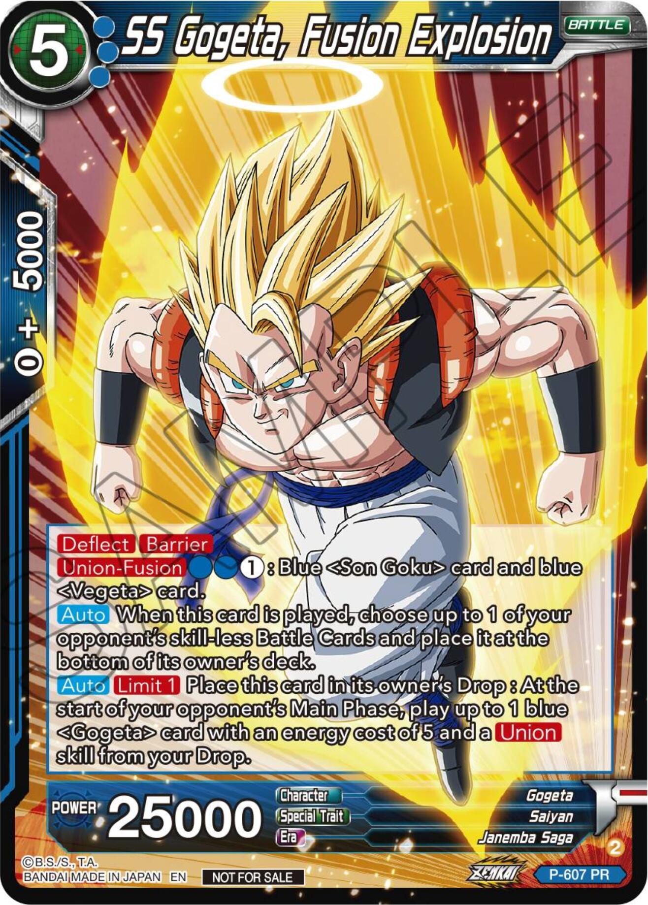 SS Gogeta, Fusion Explosion (Tournament Pack Vol. 8) (P-607) [Promotion Cards] | Rock City Comics