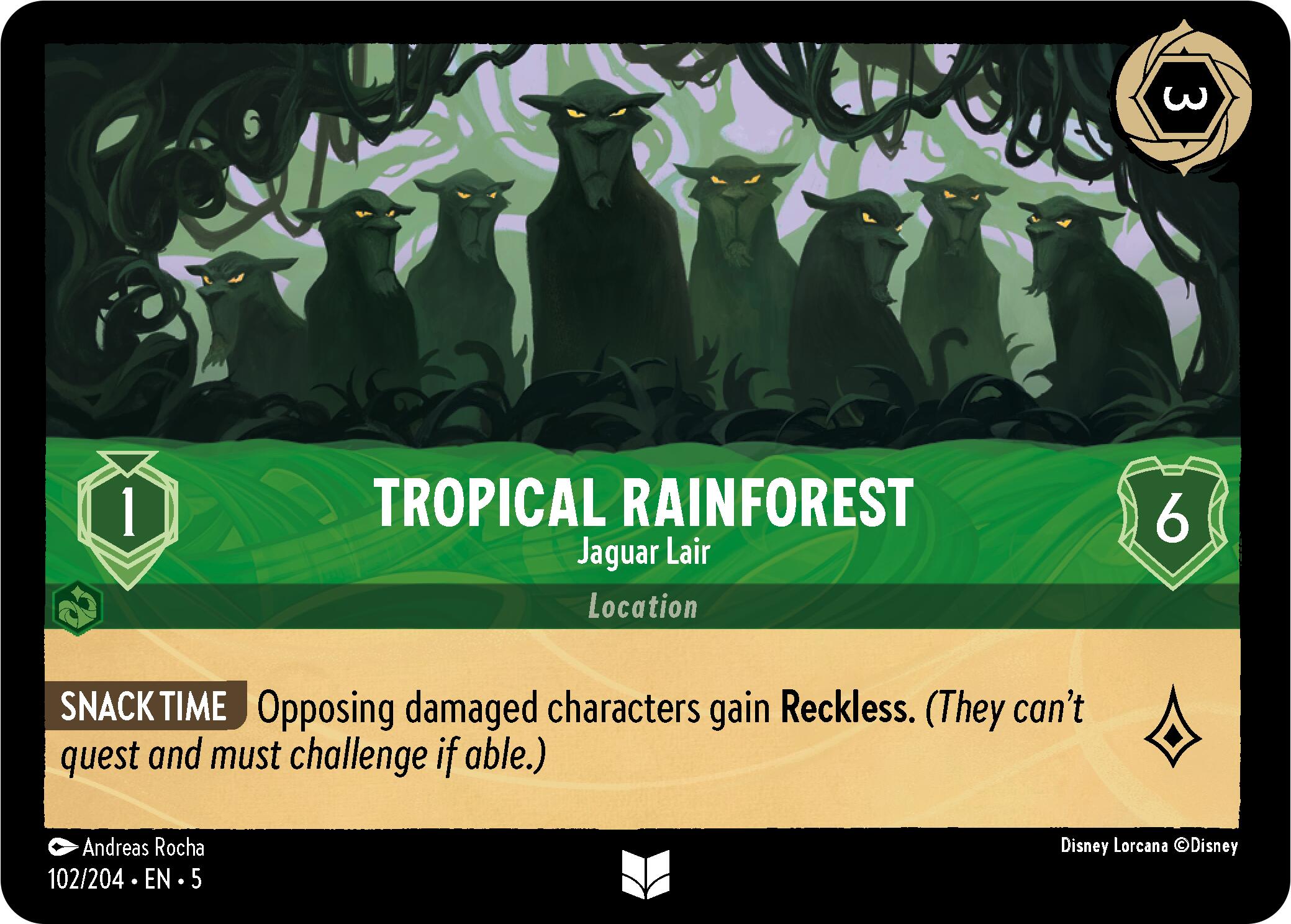 Tropical Rainforest - Jaguar Lair (102/204) [Shimmering Skies] | Rock City Comics