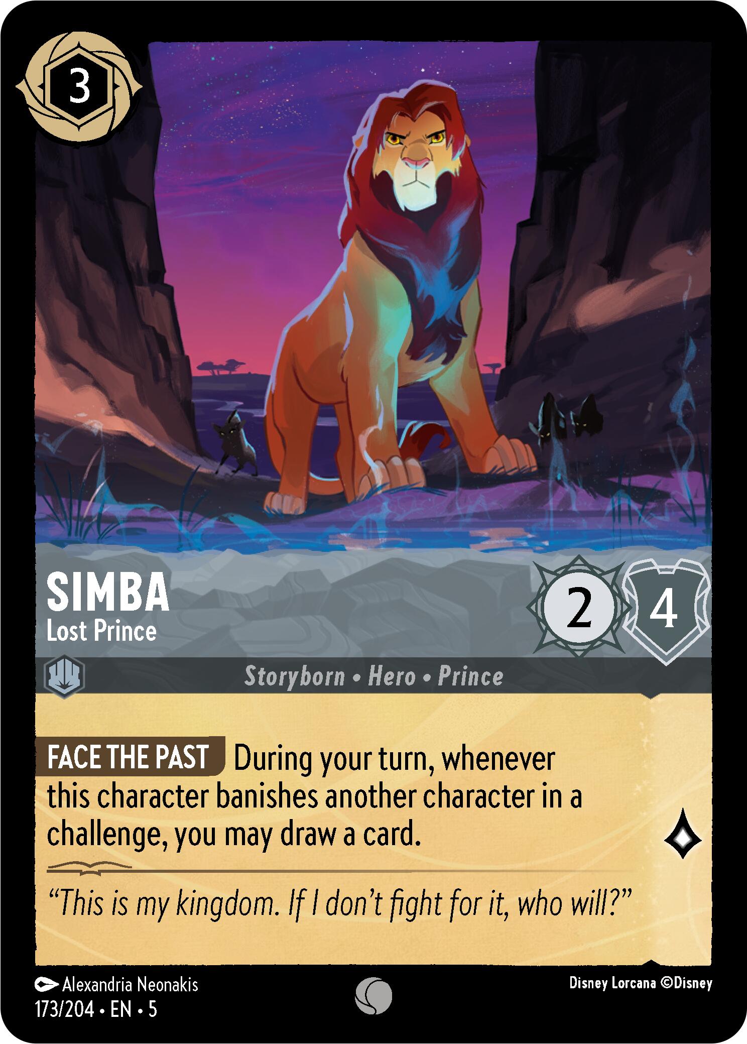 Simba - Lost Prince (173/204) [Shimmering Skies] | Rock City Comics