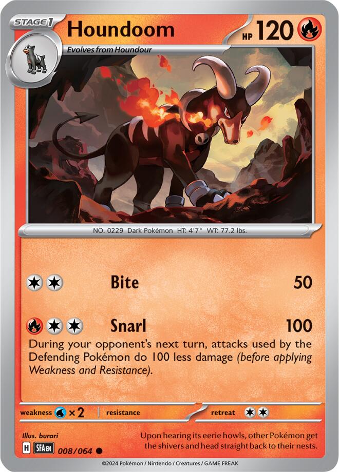 Houndoom (008/064) [Scarlet & Violet: Shrouded Fable] | Rock City Comics