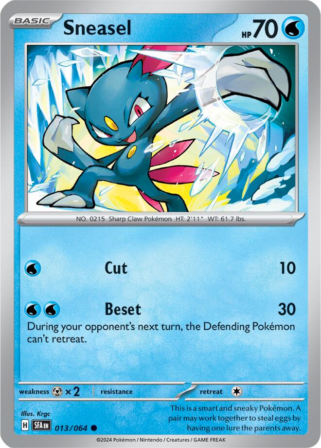 Sneasel (013/064) [Scarlet & Violet: Shrouded Fable] | Rock City Comics