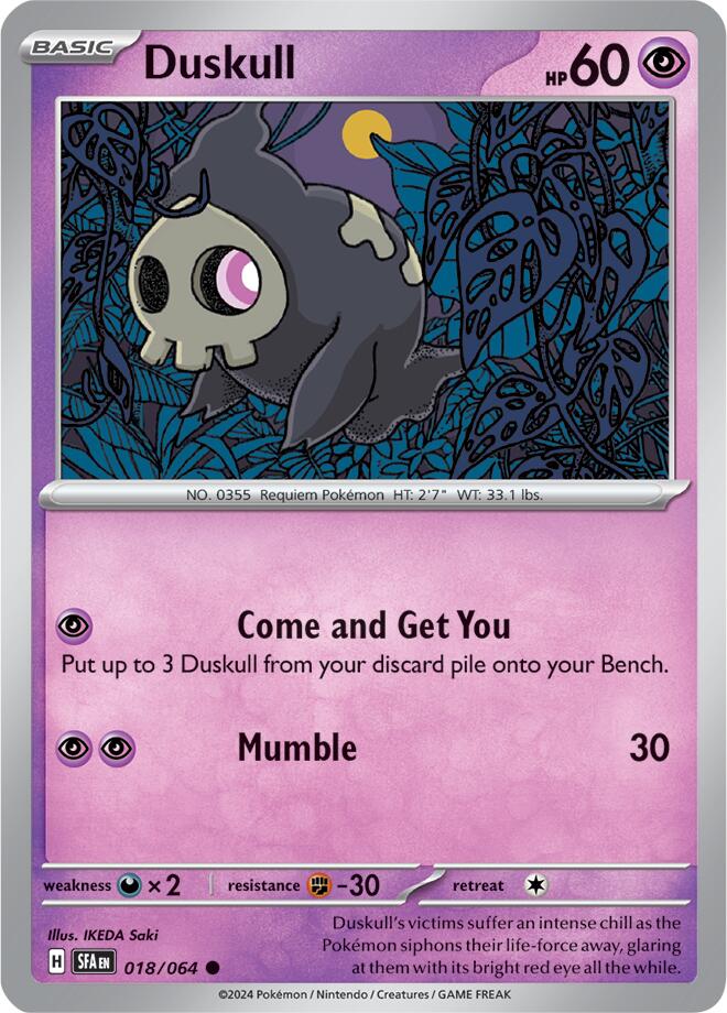 Duskull (018/064) [Scarlet & Violet: Shrouded Fable] | Rock City Comics