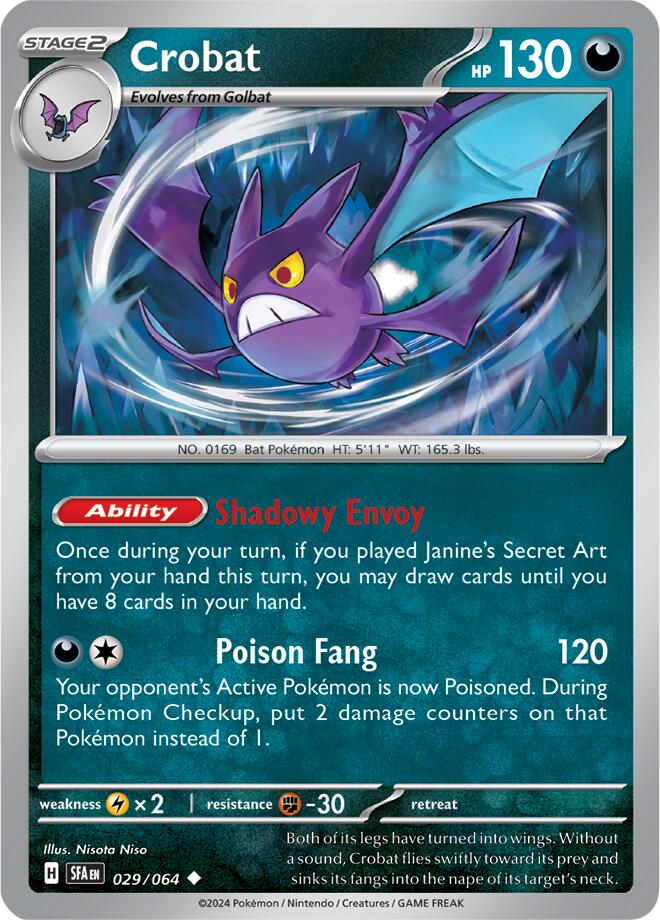 Crobat (029/064) [Scarlet & Violet: Shrouded Fable] | Rock City Comics