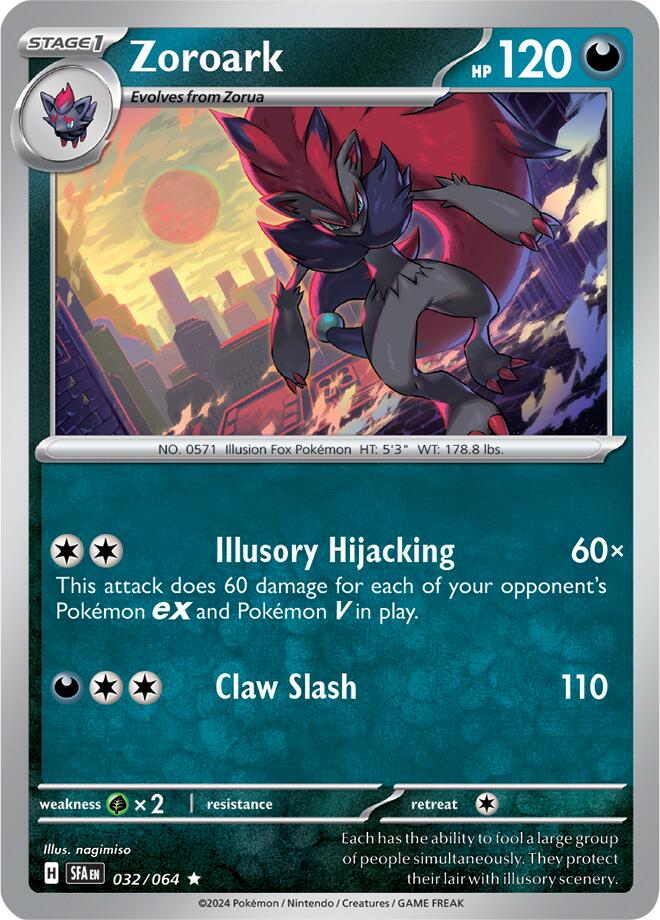 Zoroark (032/064) [Scarlet & Violet: Shrouded Fable] | Rock City Comics