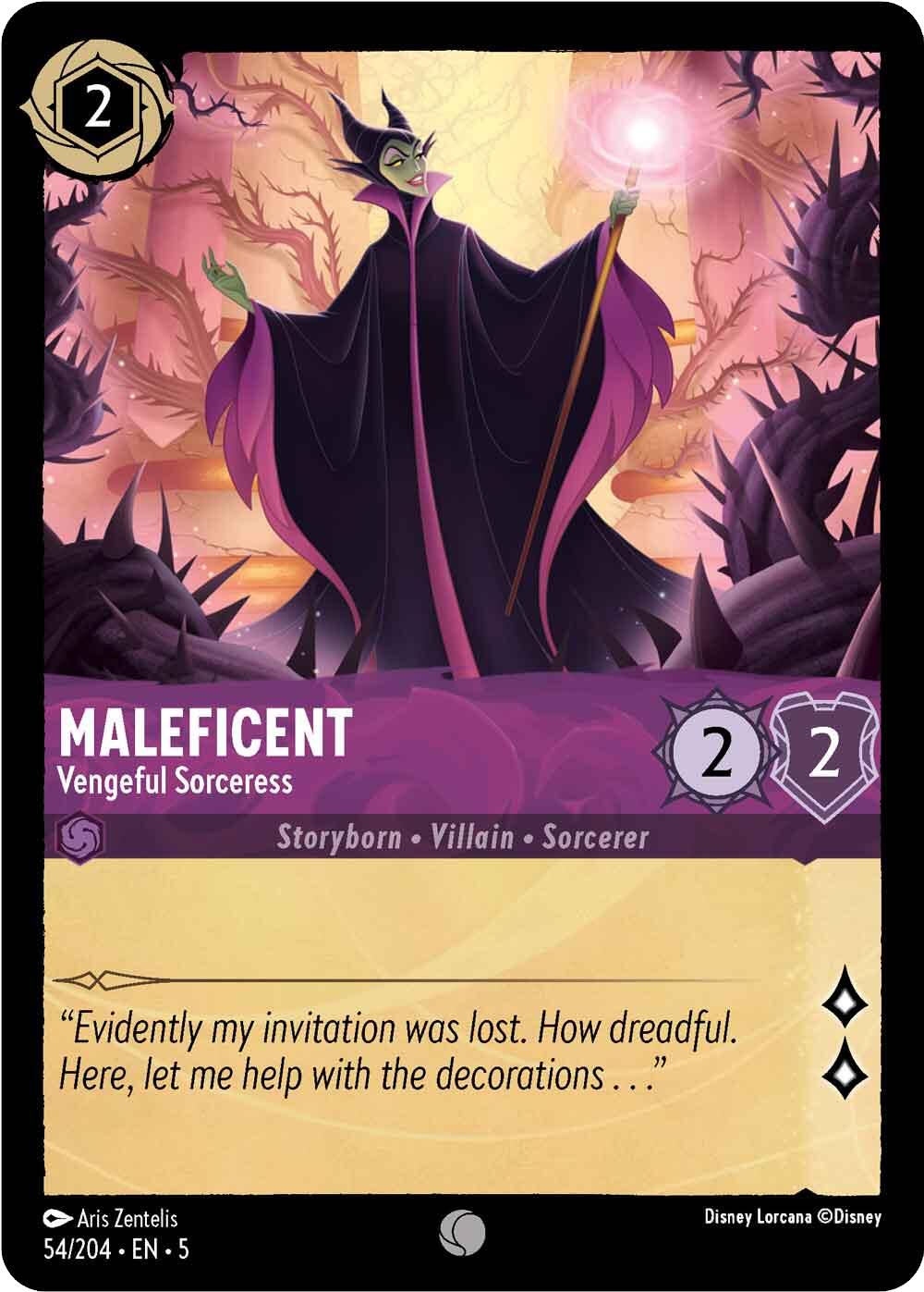 Maleficent - Vengeful Sorceress (54/204) [Shimmering Skies] | Rock City Comics