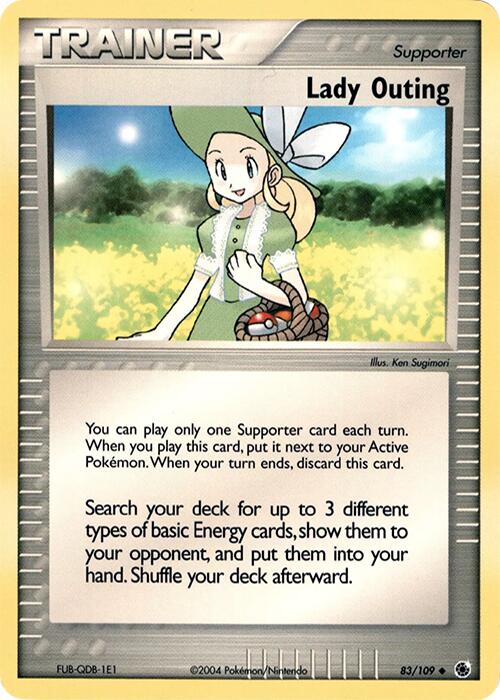 Lady Outing (83/109) (Theme Deck Exclusive) [EX: Ruby & Sapphire] | Rock City Comics