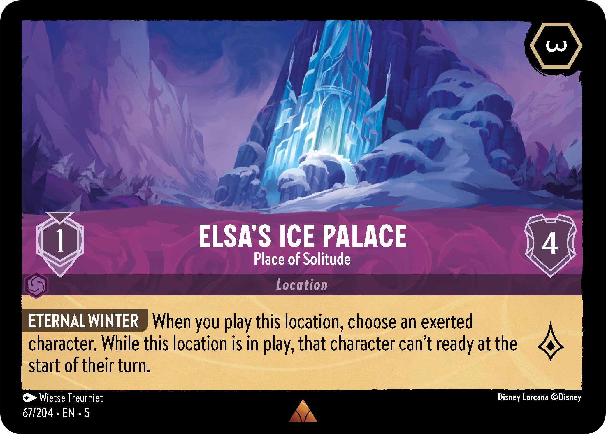 Elsa's Ice Palace - Place of Solitude (67/204) [Shimmering Skies] | Rock City Comics