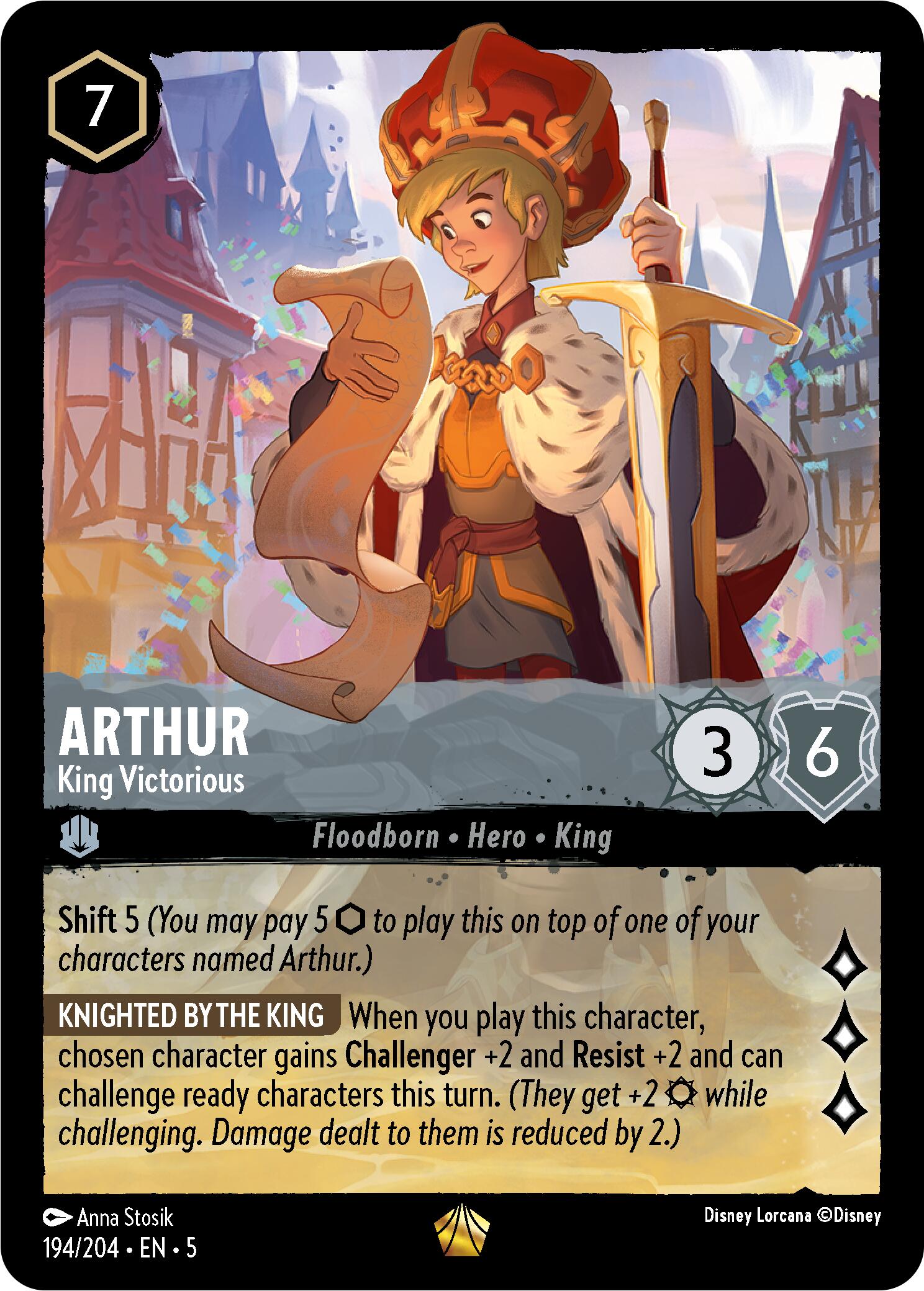 Arthur - King Victorious (194/204) [Shimmering Skies] | Rock City Comics