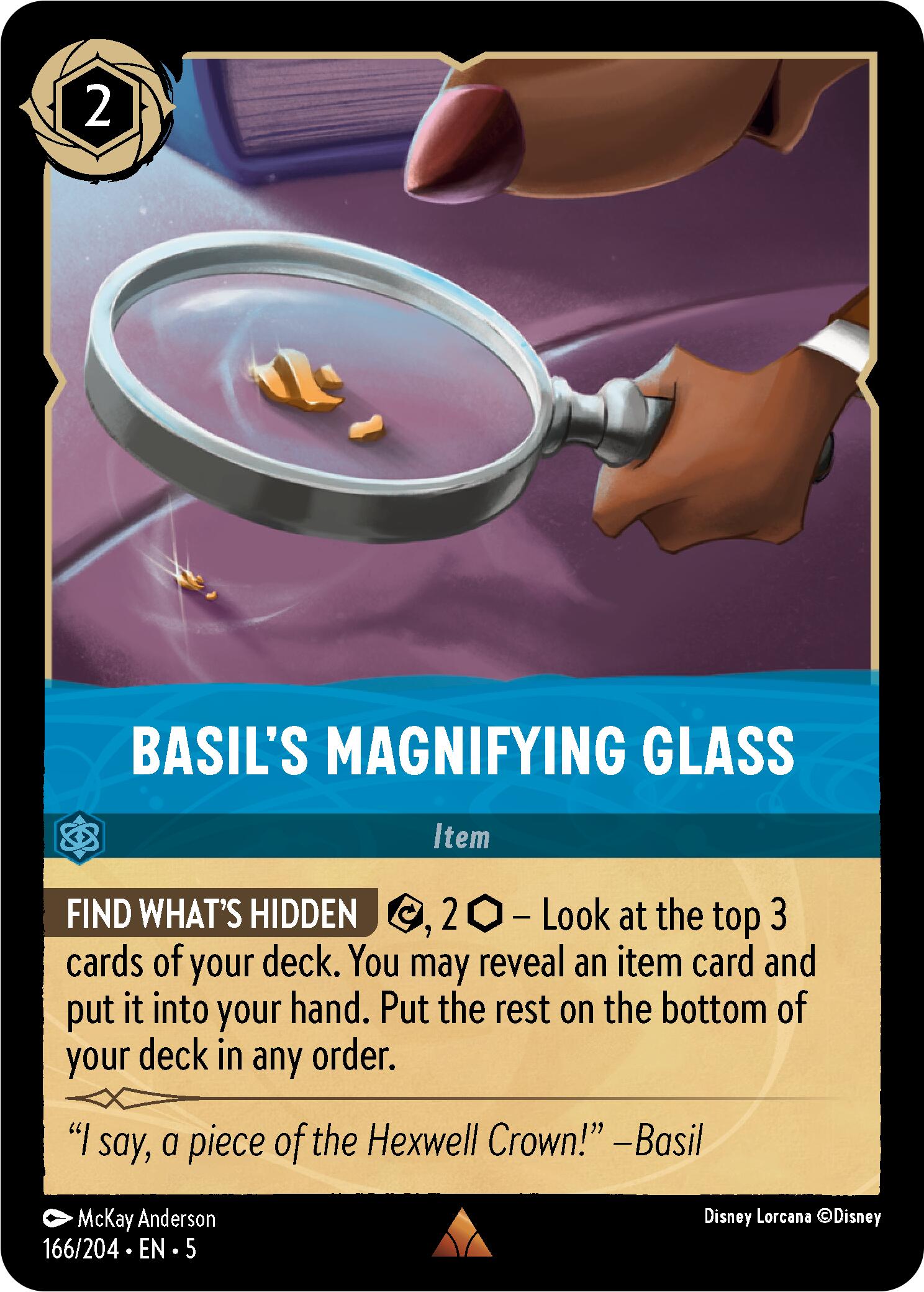 Basil's Magnifying Glass (166/204) [Shimmering Skies] | Rock City Comics