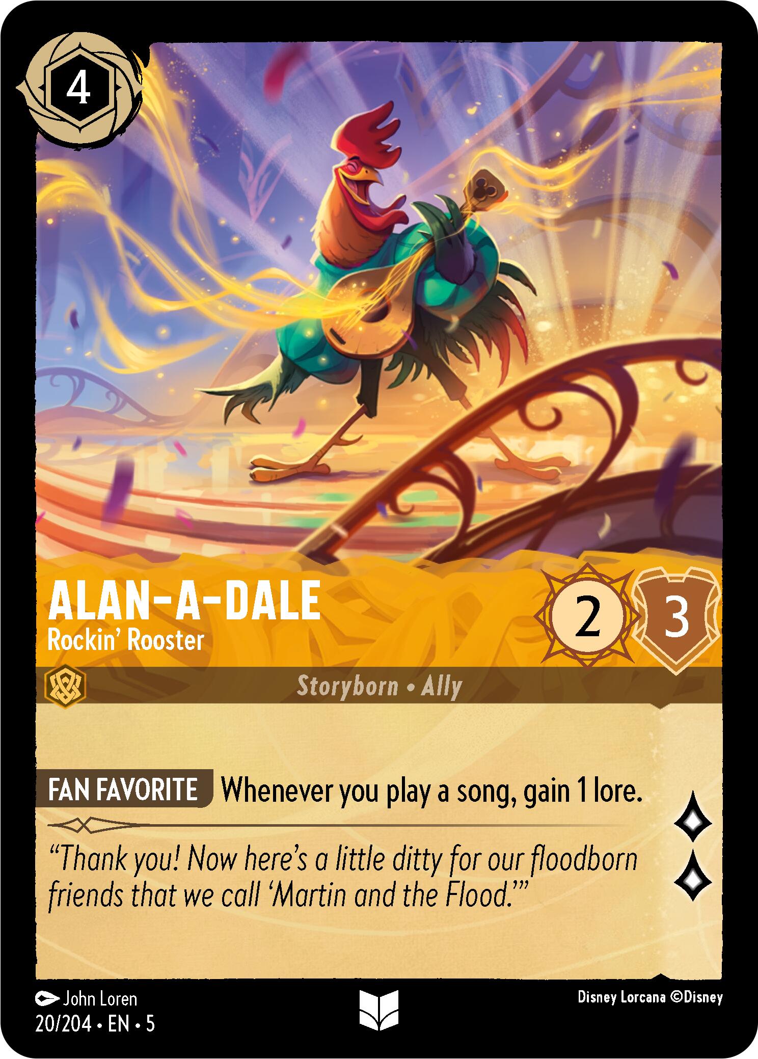 Alan-A-Dale - Rockin' Rooster (20/204) [Shimmering Skies] | Rock City Comics