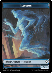 Illusion // Goblin Double-Sided Token [Bloomburrow Commander Tokens] | Rock City Comics