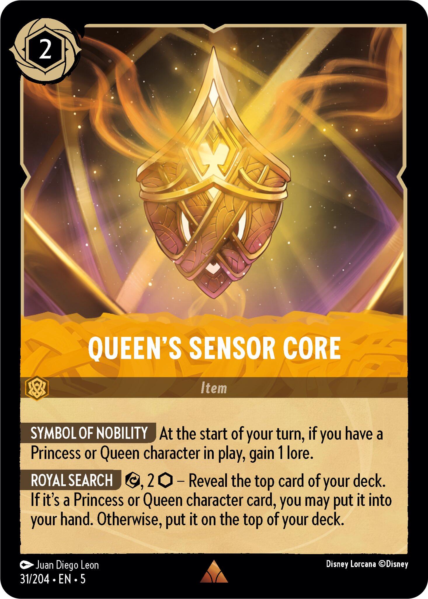 Queen's Sensor Core (31/204) [Shimmering Skies] | Rock City Comics