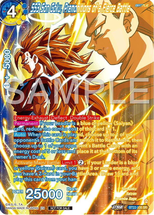 SS3 Son Goku, Premonitions of a Fierce Battle (Premium Alt-Art Card Set 2024 Vol.2) (BT22-135) [Promotion Cards] | Rock City Comics