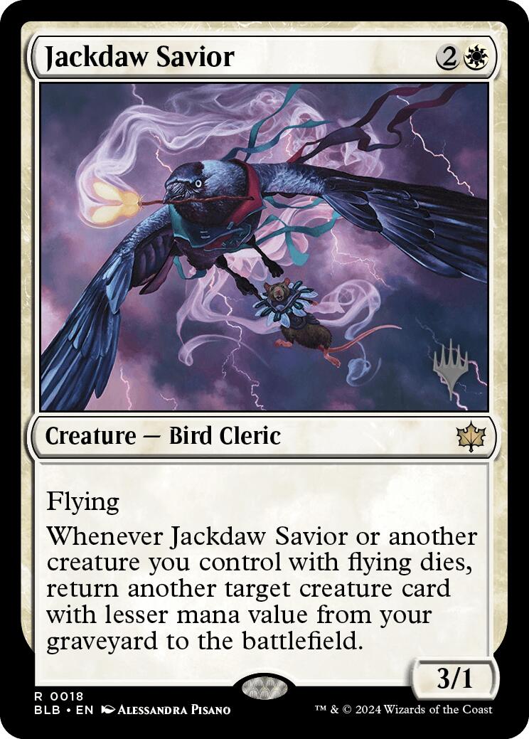 Jackdaw Savior (Promo Pack) [Bloomburrow Promos] | Rock City Comics