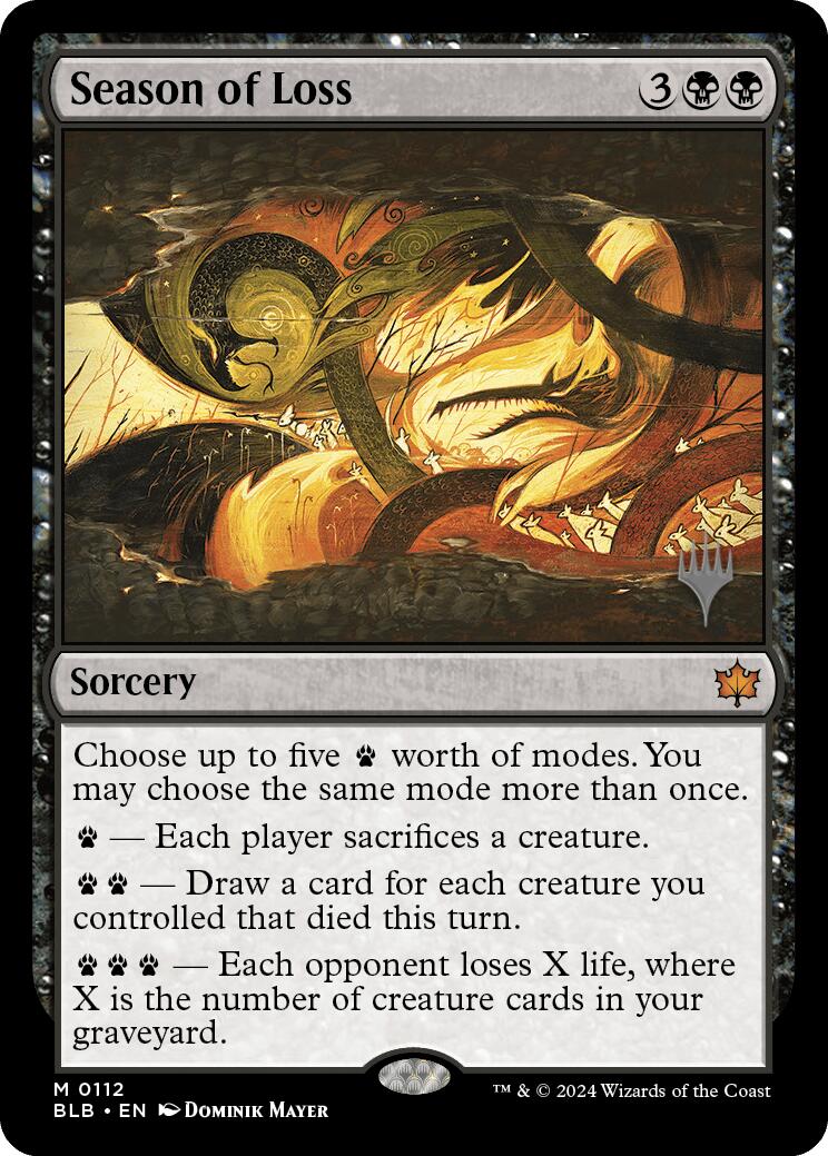 Season of Loss (Promo Pack) [Bloomburrow Promos] | Rock City Comics