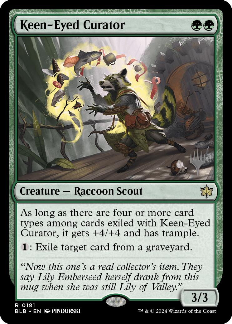 Keen-Eyed Curator (Promo Pack) [Bloomburrow Promos] | Rock City Comics