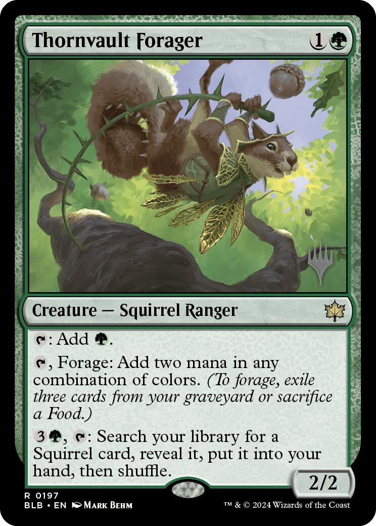 Thornvault Forager (Promo Pack) [Bloomburrow Promos] | Rock City Comics