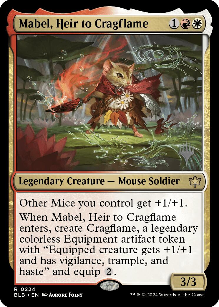 Mabel, Heir to Cragflame (Promo Pack) [Bloomburrow Promos] | Rock City Comics