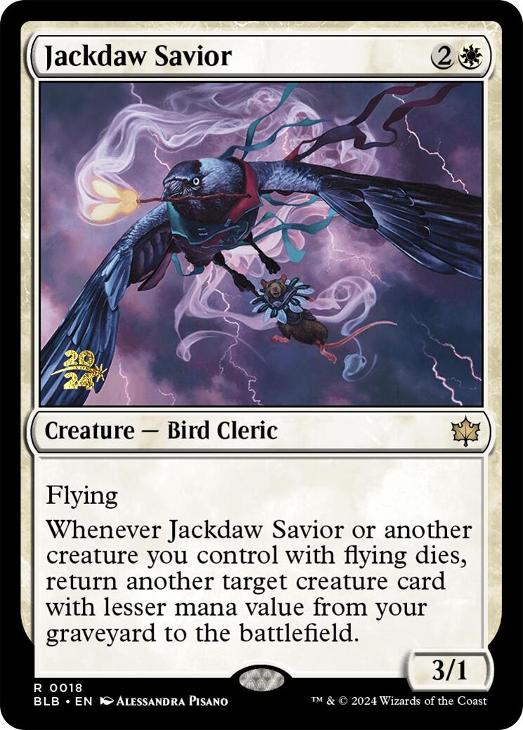 Jackdaw Savior [Bloomburrow Prerelease Promos] | Rock City Comics