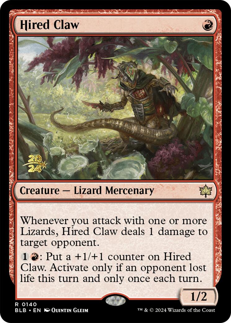 Hired Claw [Bloomburrow Prerelease Promos] | Rock City Comics