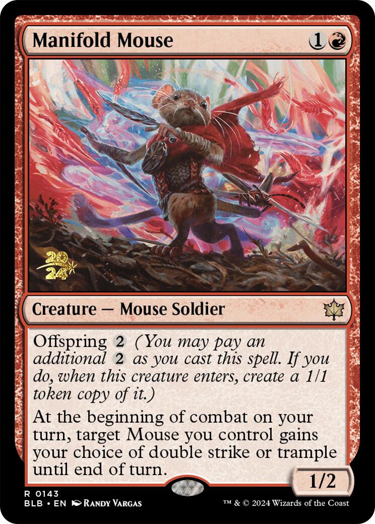 Manifold Mouse [Bloomburrow Prerelease Promos] | Rock City Comics