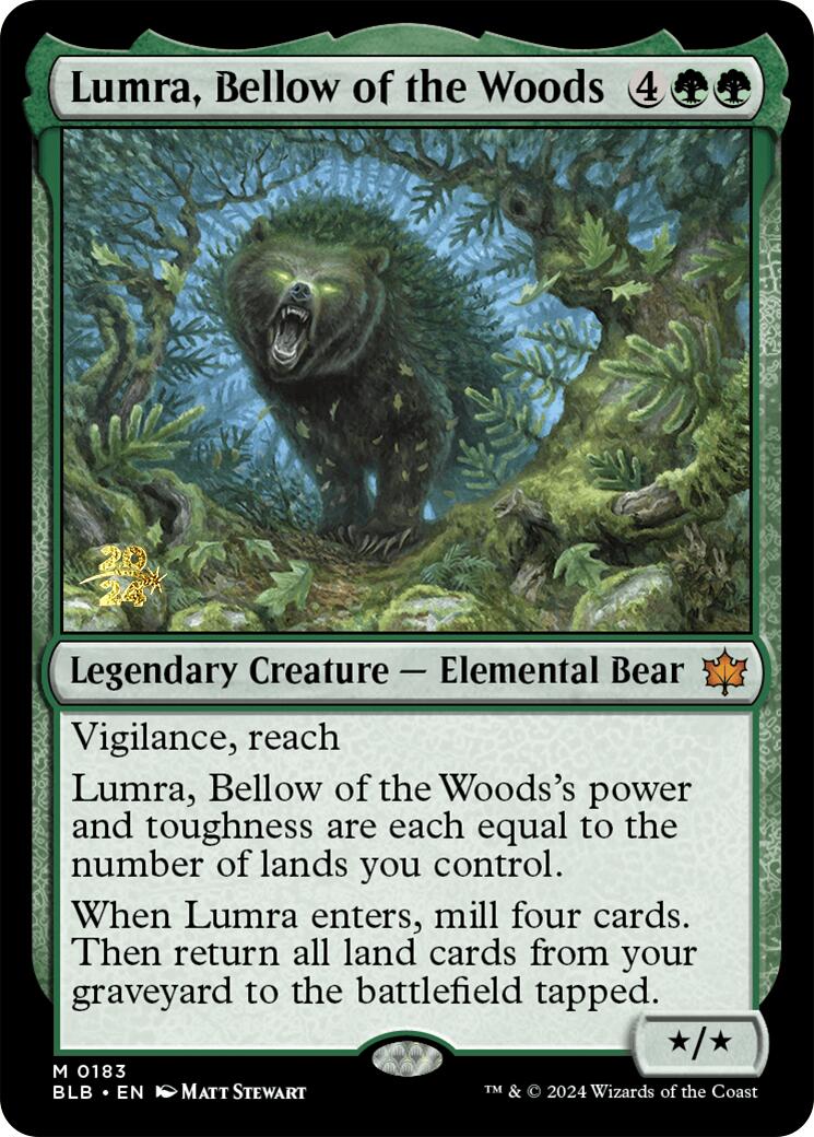 Lumra, Bellow of the Woods [Bloomburrow Prerelease Promos] | Rock City Comics