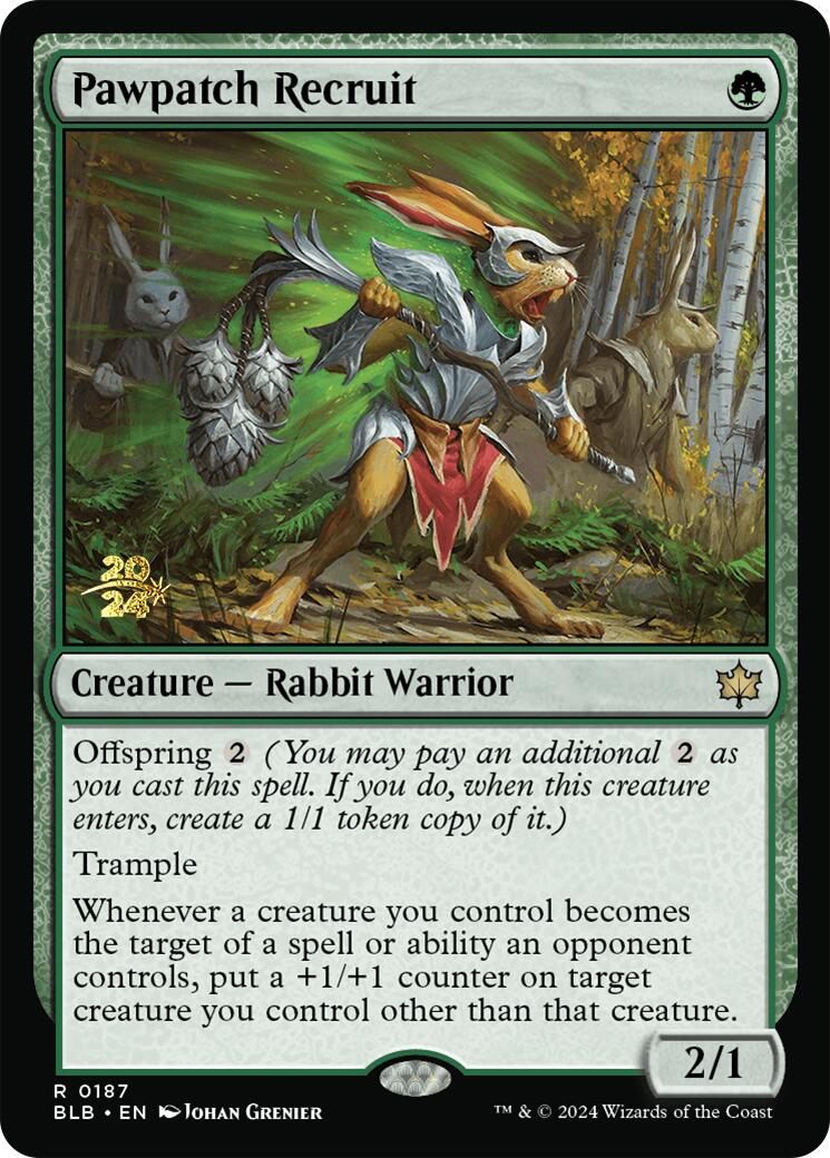 Pawpatch Recruit [Bloomburrow Prerelease Promos] | Rock City Comics