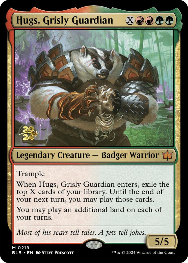 Hugs, Grisly Guardian [Bloomburrow Prerelease Promos] | Rock City Comics