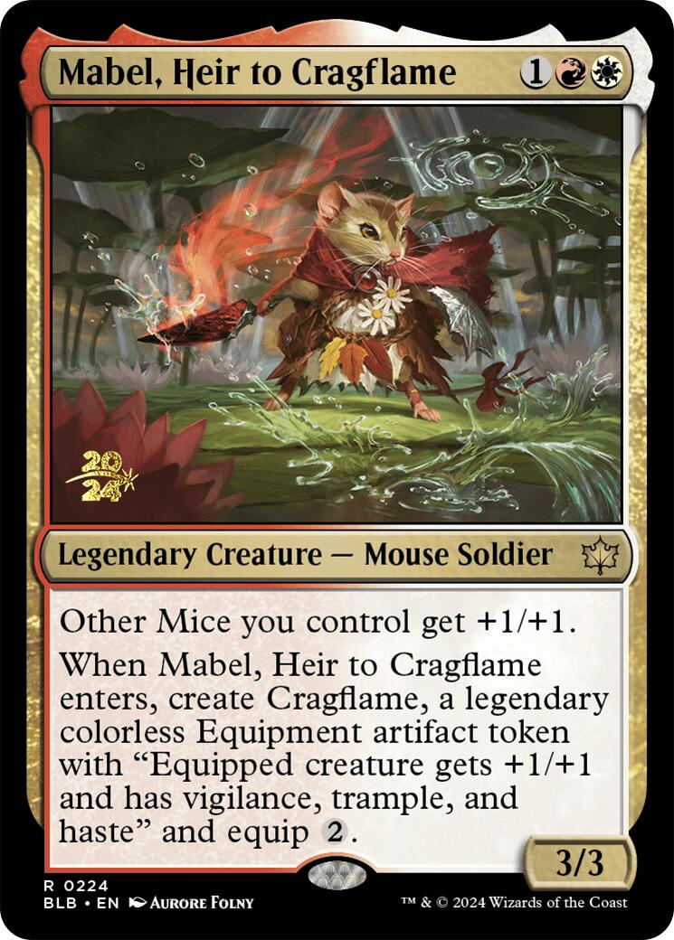 Mabel, Heir to Cragflame [Bloomburrow Prerelease Promos] | Rock City Comics