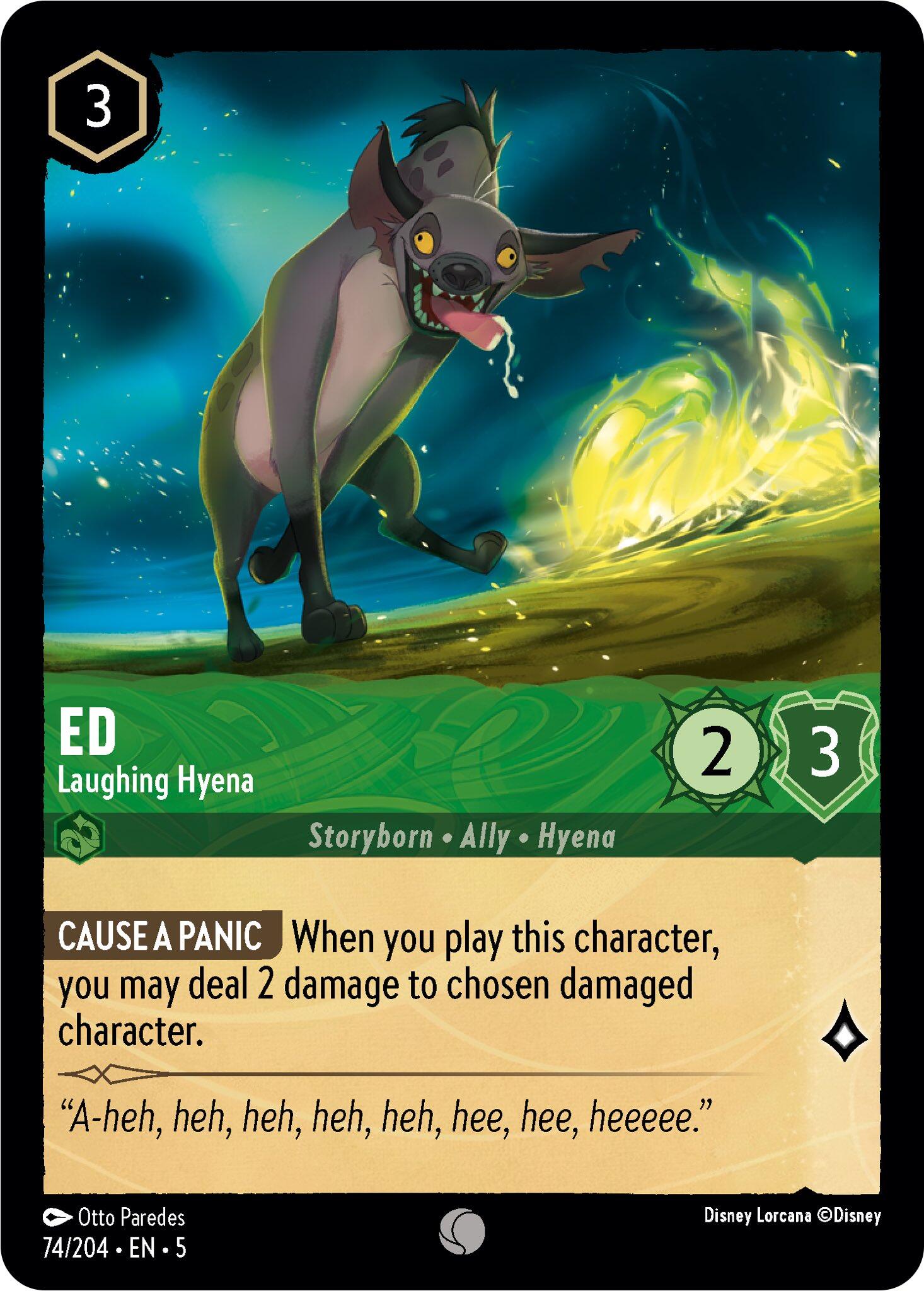 Ed - Laughing Hyena (74/204) [Shimmering Skies] | Rock City Comics