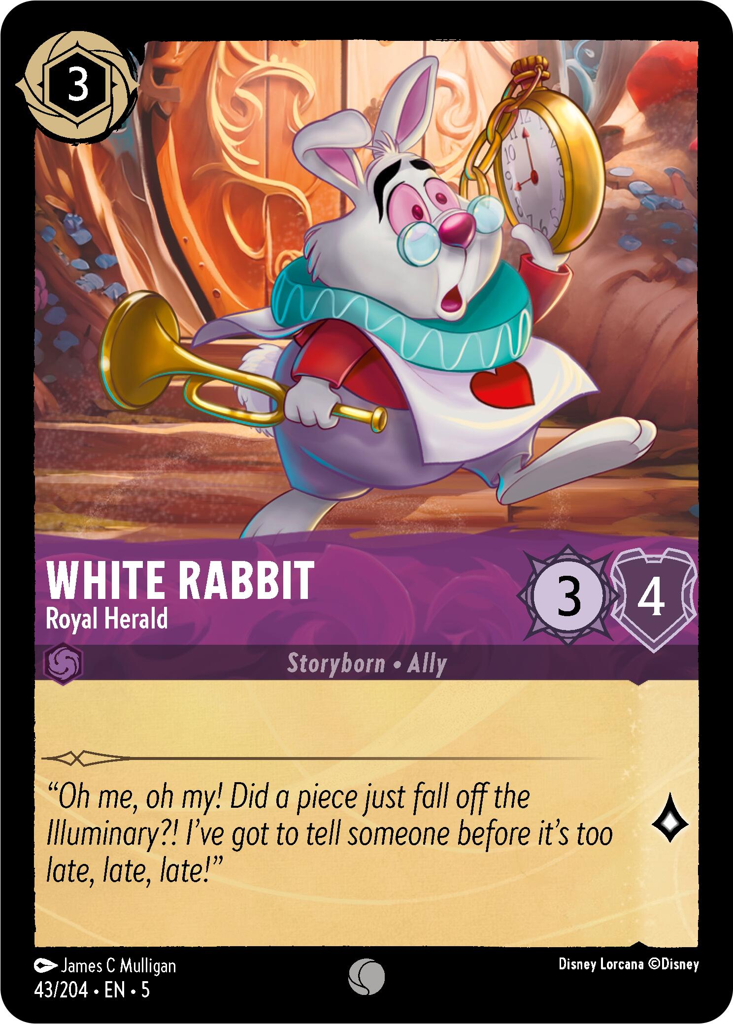 White Rabbit - Royal Herald (43/204) [Shimmering Skies] | Rock City Comics