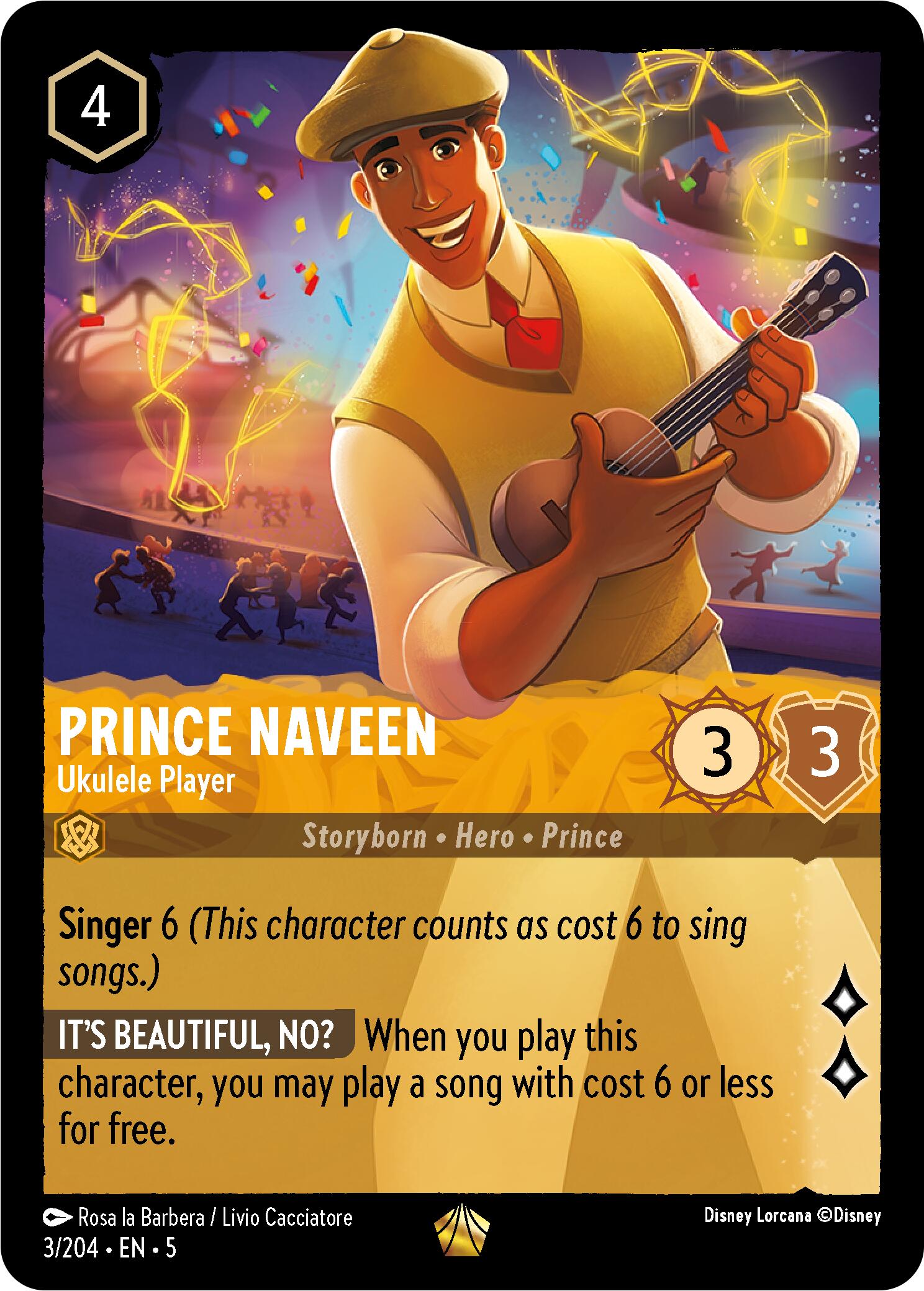 Prince Naveen - Ukulele Player (3/204) [Shimmering Skies] | Rock City Comics