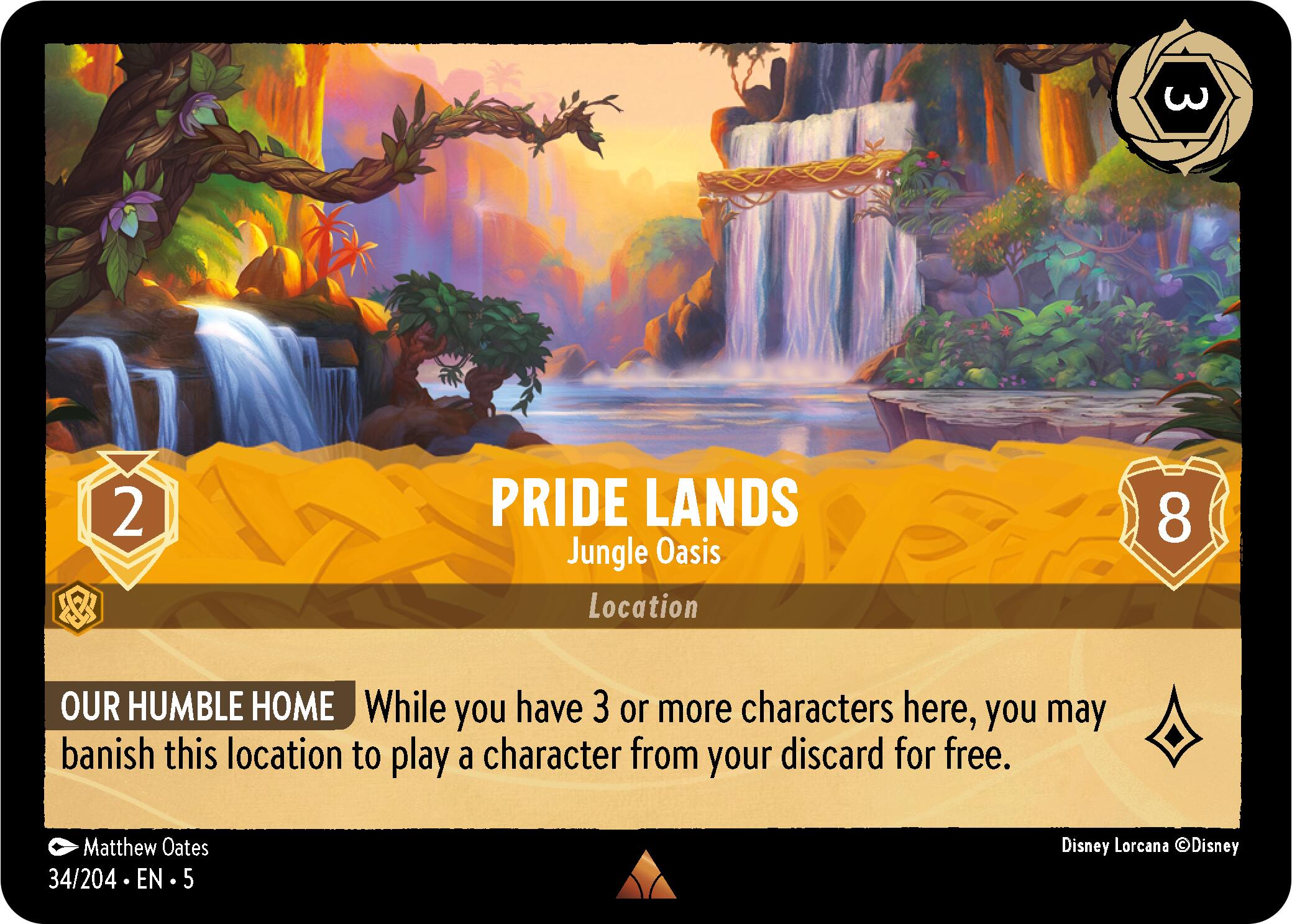 Pride Lands - Jungle Oasis (34/204) [Shimmering Skies] | Rock City Comics