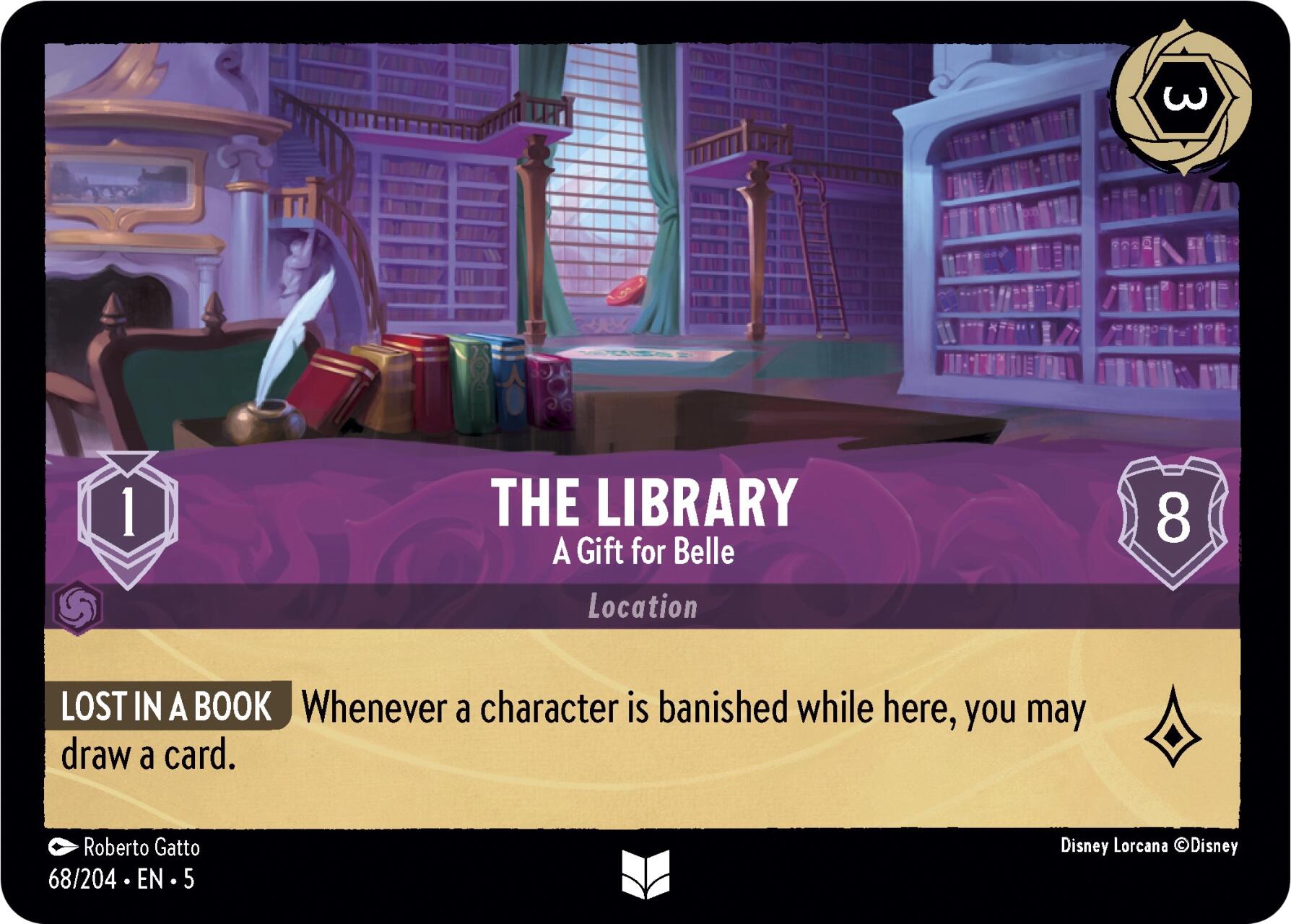 The Library - A Gift for Belle (68/204) [Shimmering Skies] | Rock City Comics