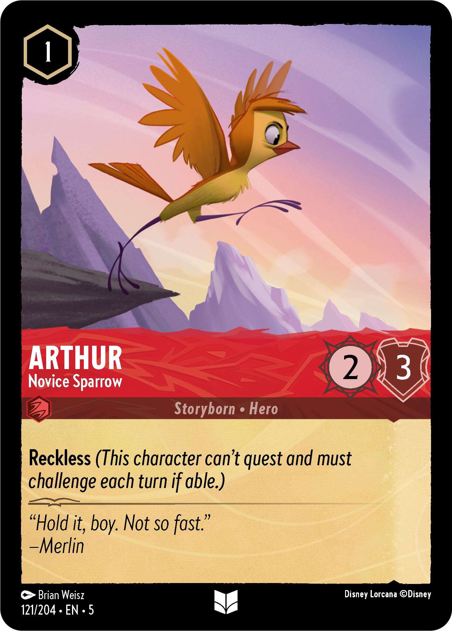 Arthur - Novice Sparrow (121/204) [Shimmering Skies] | Rock City Comics