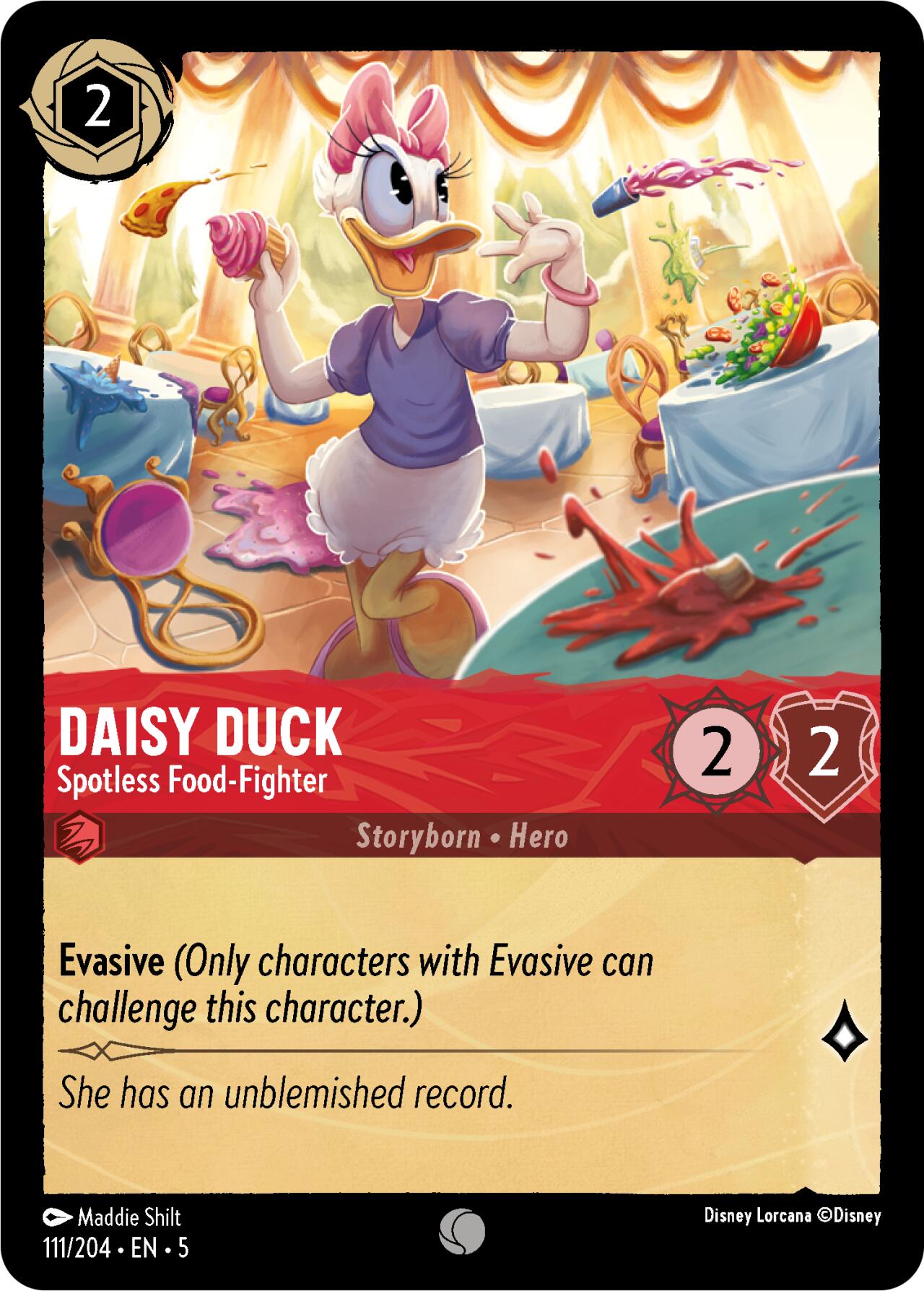 Daisy Duck - Spotless Food-Fighter (111/204) [Shimmering Skies] | Rock City Comics