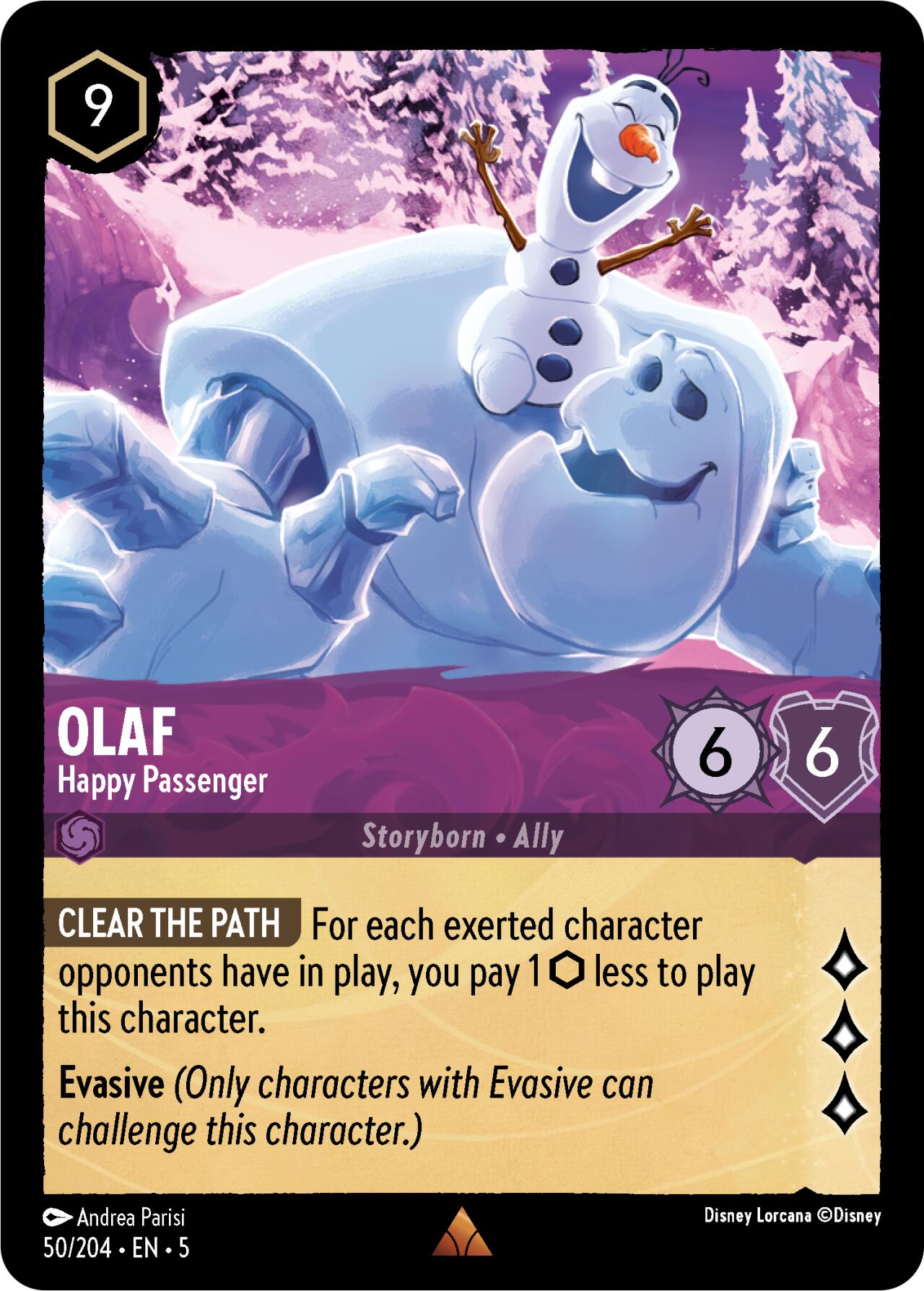 Olaf - Happy Passenger (50/204) [Shimmering Skies] | Rock City Comics