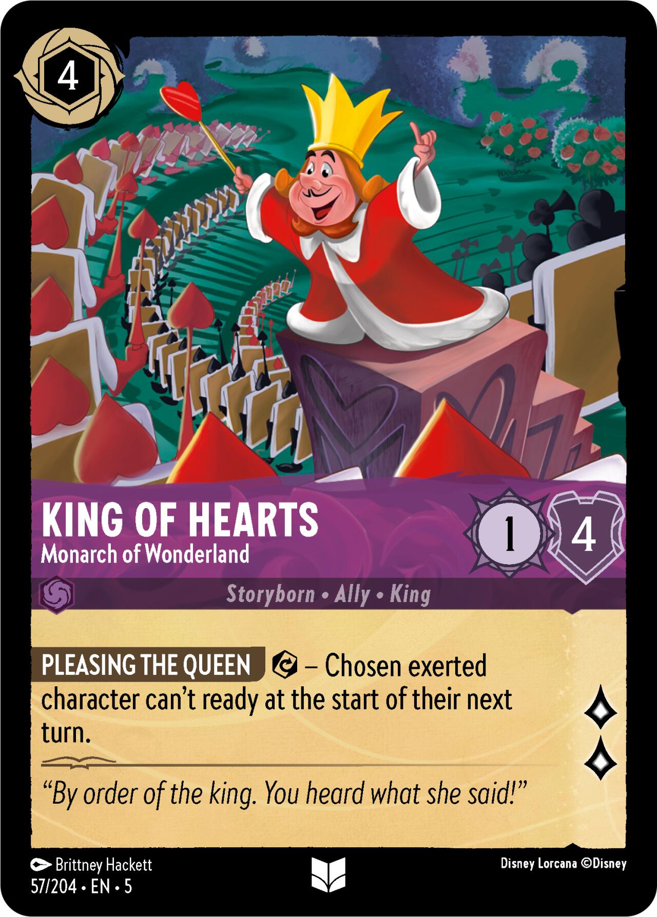 King of Hearts - Monarch of Wonderland (57/204) [Shimmering Skies] | Rock City Comics