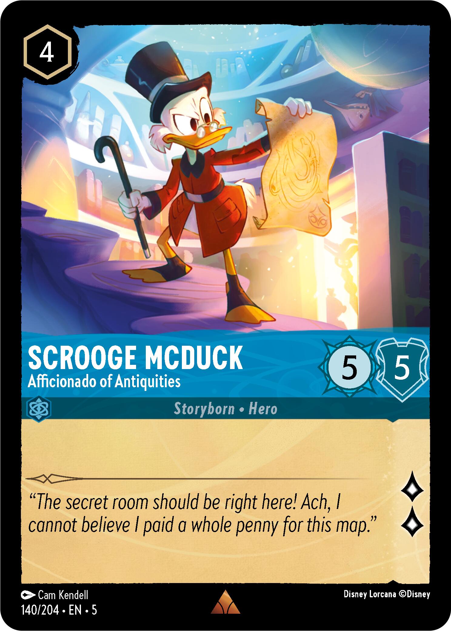 Scrooge McDuck - Afficionado of Antiquities (140/204) [Shimmering Skies] | Rock City Comics