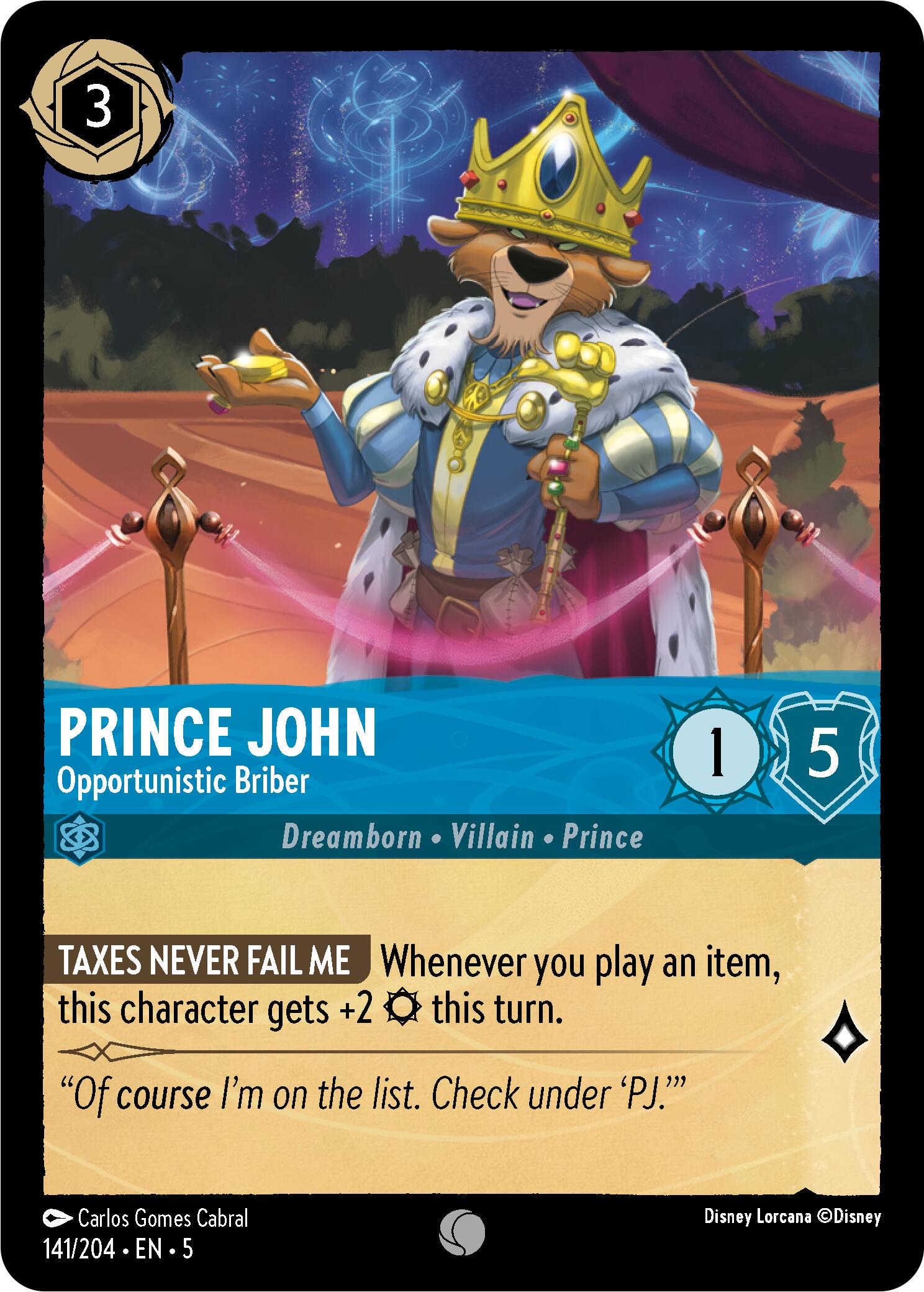 Prince John - Opportunistic Briber (141/204) [Shimmering Skies] | Rock City Comics